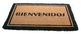 Printed Coir Doormat, Bienvenidos, 18-Inch by 30-Inch